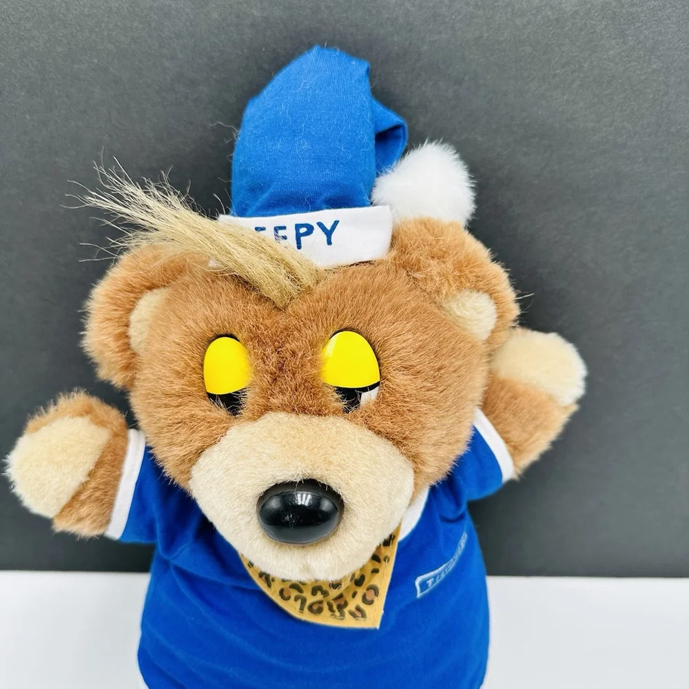 Vintage Travelodge Sleepy Bear Plush PJs Nightcap Hotel Promo 10.5” Mary Meyer